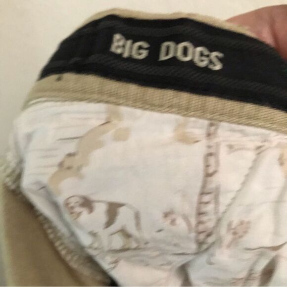Vintage Big Dogs Resortwear tan cargo shorts  40 - Picture 8 of 8